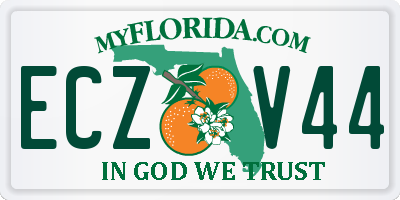 FL license plate ECZV44