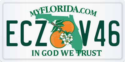 FL license plate ECZV46