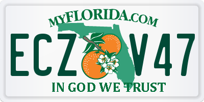 FL license plate ECZV47