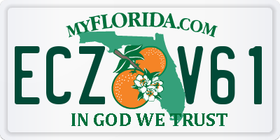FL license plate ECZV61