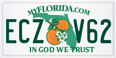 FL license plate ECZV62