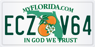 FL license plate ECZV64