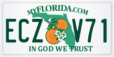 FL license plate ECZV71