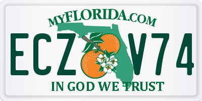 FL license plate ECZV74