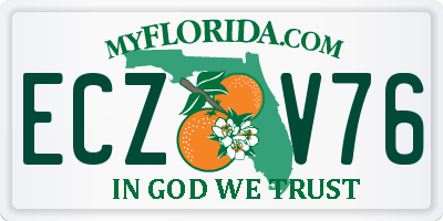 FL license plate ECZV76