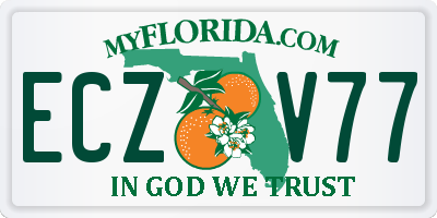 FL license plate ECZV77