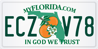 FL license plate ECZV78