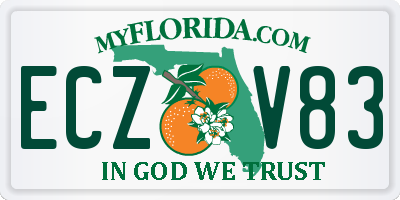 FL license plate ECZV83