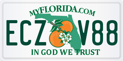 FL license plate ECZV88