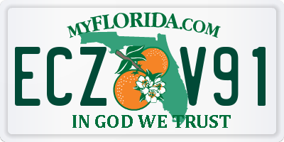 FL license plate ECZV91