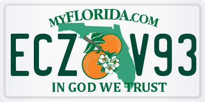 FL license plate ECZV93