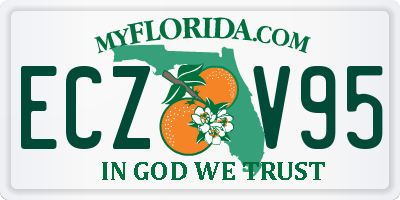 FL license plate ECZV95