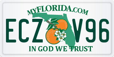 FL license plate ECZV96