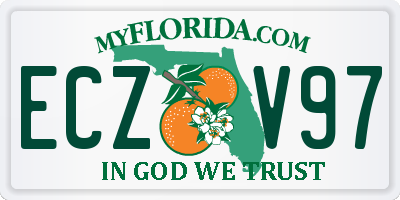 FL license plate ECZV97
