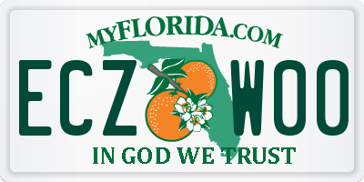 FL license plate ECZW00