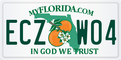 FL license plate ECZW04