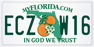FL license plate ECZW16