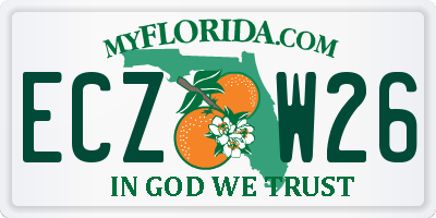 FL license plate ECZW26