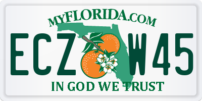 FL license plate ECZW45