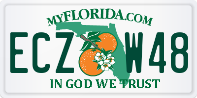 FL license plate ECZW48