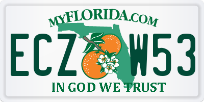 FL license plate ECZW53