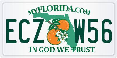 FL license plate ECZW56