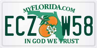 FL license plate ECZW58