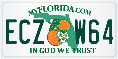 FL license plate ECZW64