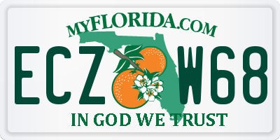 FL license plate ECZW68