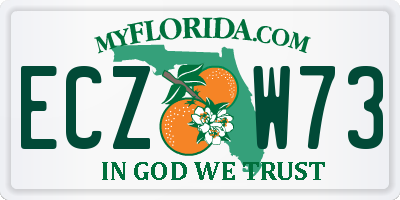 FL license plate ECZW73