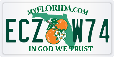 FL license plate ECZW74