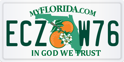 FL license plate ECZW76