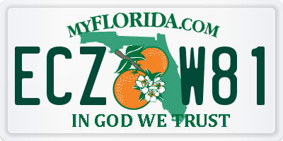 FL license plate ECZW81