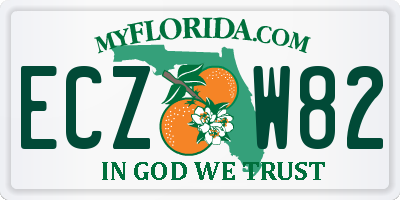 FL license plate ECZW82