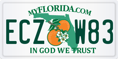 FL license plate ECZW83