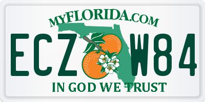 FL license plate ECZW84