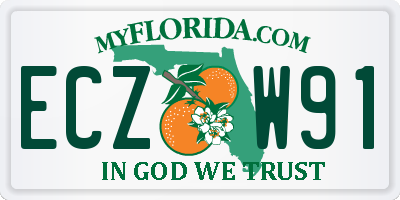 FL license plate ECZW91