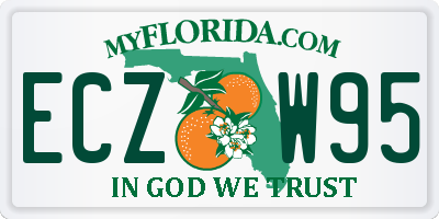 FL license plate ECZW95