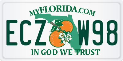 FL license plate ECZW98