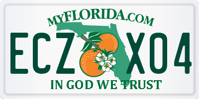 FL license plate ECZX04