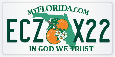 FL license plate ECZX22