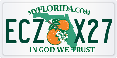 FL license plate ECZX27