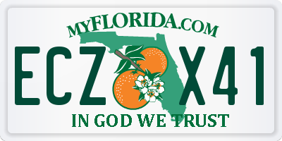 FL license plate ECZX41