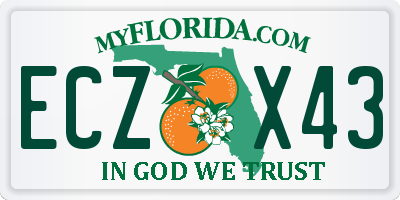 FL license plate ECZX43