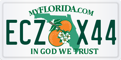 FL license plate ECZX44