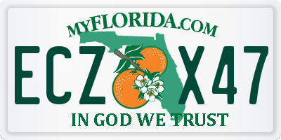FL license plate ECZX47