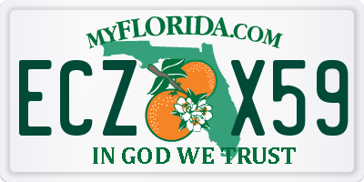 FL license plate ECZX59