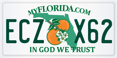 FL license plate ECZX62