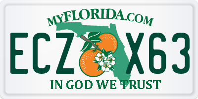FL license plate ECZX63