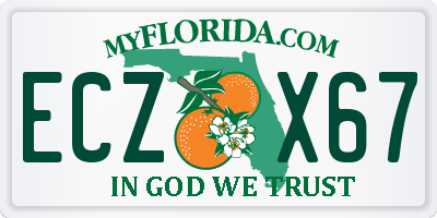 FL license plate ECZX67